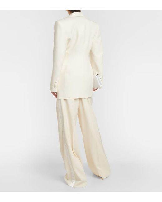 Wardrobe NYC White Wool Blazer Minidress