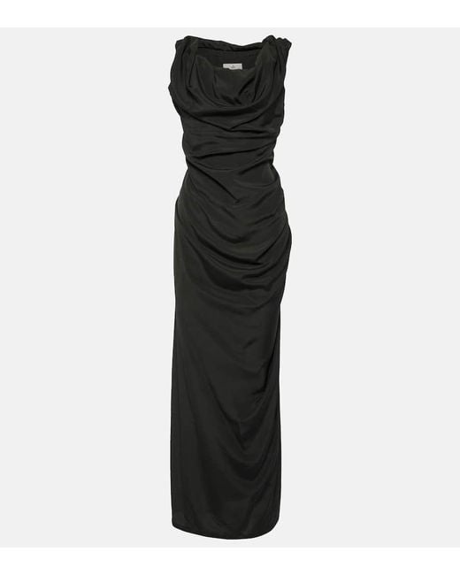 Vestido midi Ginnie drapeado Vivienne Westwood de color Black