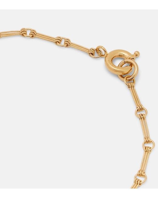 Isabel Marant Metallic Byrne Chain Necklace