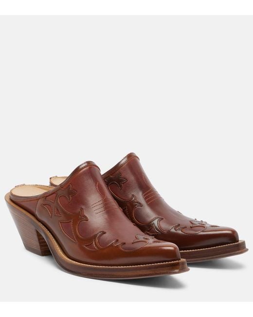 Gabriela Hearst Brown Temperance Leather Mules