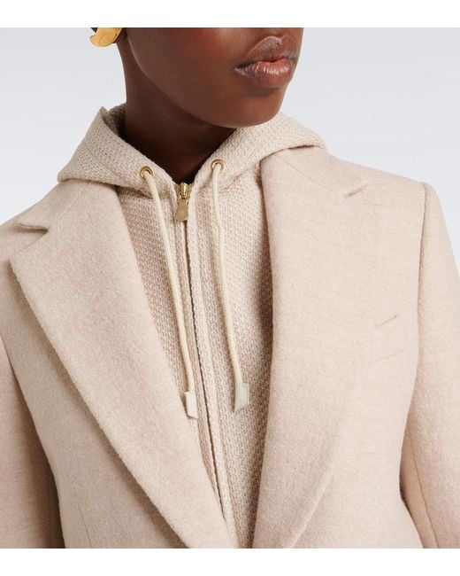 Eleventy Natural Layered Wool Blazer