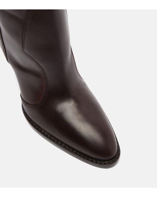 Paris Texas Brown Lavinia 100 Leather Mid-Calf Boots
