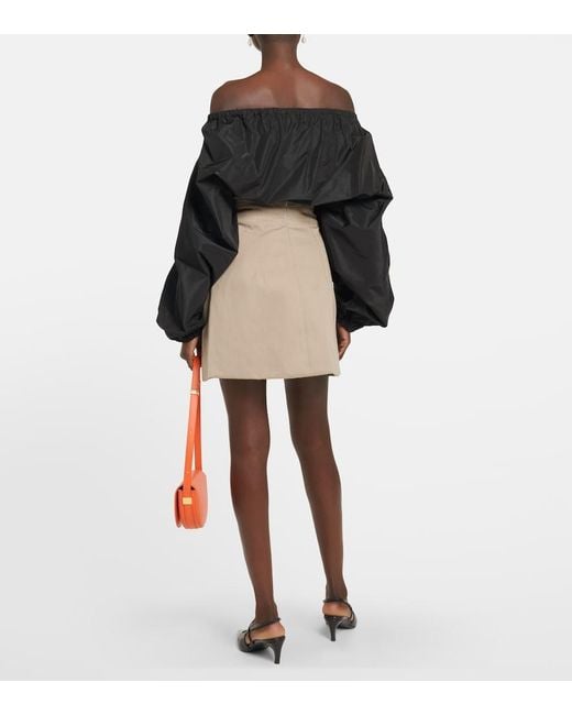 Patou Natural Cotton Miniskirt