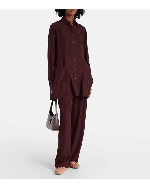 Tod's Brown Gommino Bubble Leather Driving Shoes