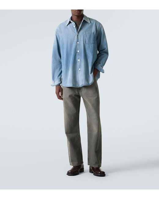 Our Legacy Blue Above Denim Shirt for men