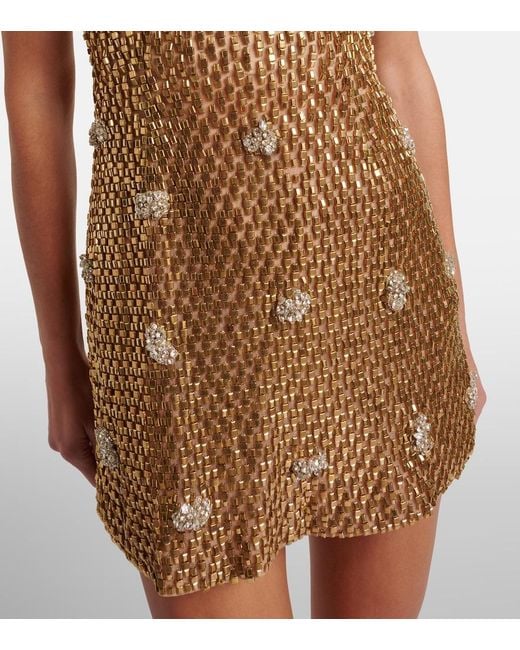 Rachel Gilbert Brown Solana Embellished Corset Dress