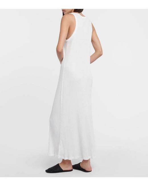 Vestido Midi Yule De Algodon The Row de color White