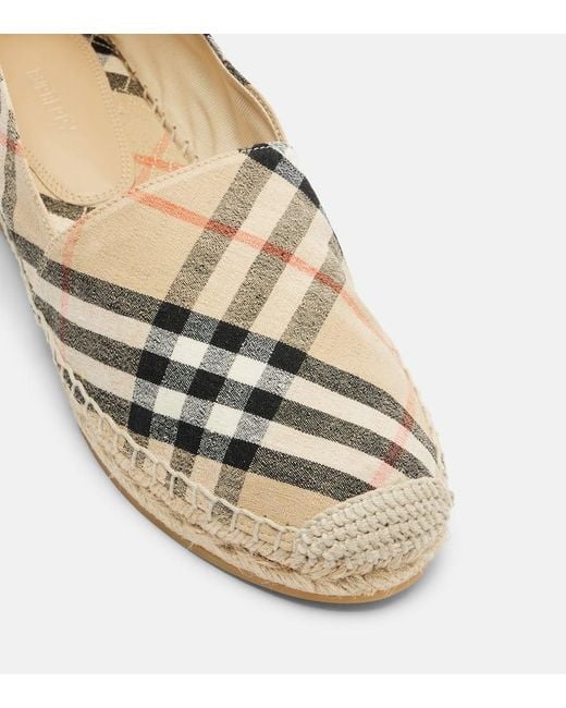 Burberry Natural Check Espadrilles