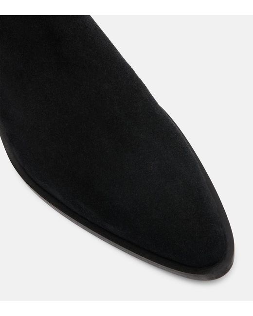 A.Emery Black Hudson Suede Ankle Boots