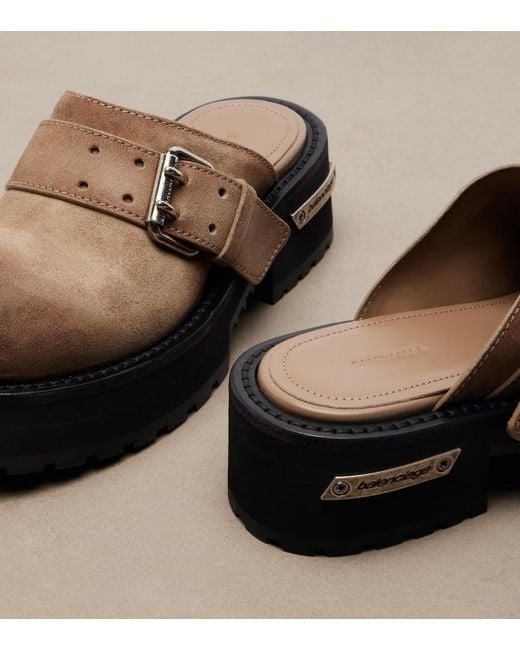 Balenciaga Brown Venom Leather Mules