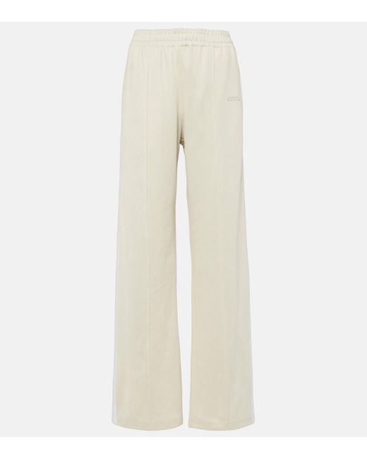 Isabel Marant Natural Roldy Cotton-blend Jersey Sweatpants