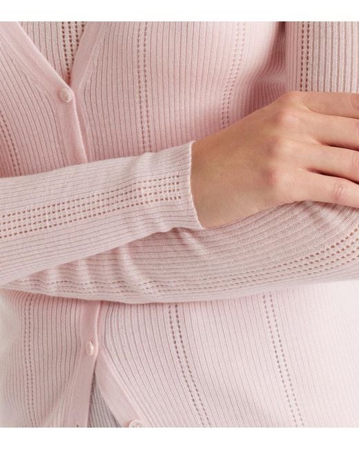 Gabriela Hearst Pink Lillian Wool Cardigan