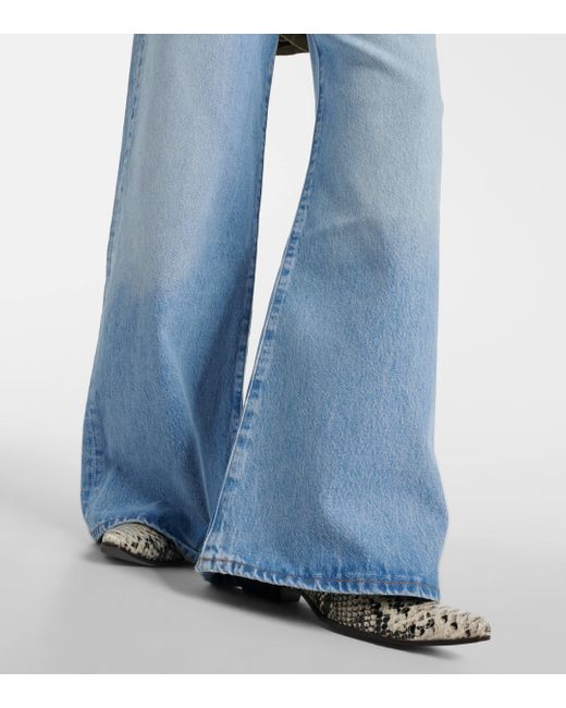 Citizens of Humanity Blue Beverly High-rise Wide-leg Jeans