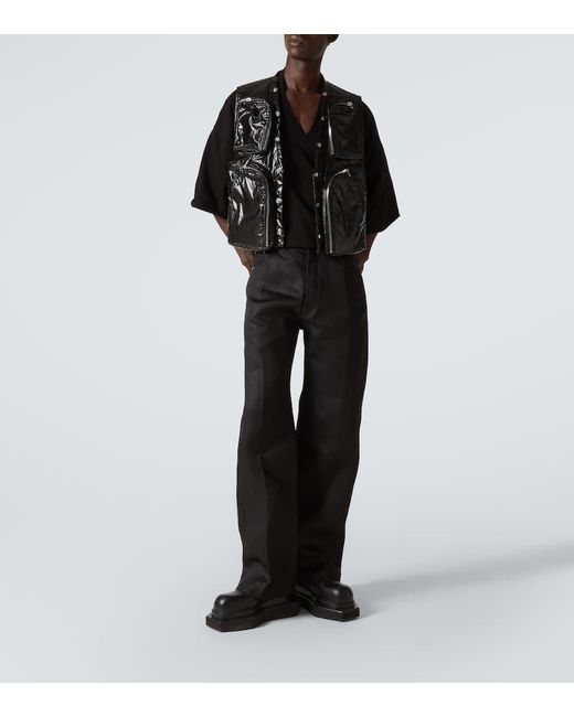 Pantaloni A Gamba Larga Geth di Rick Owens in Black da Uomo