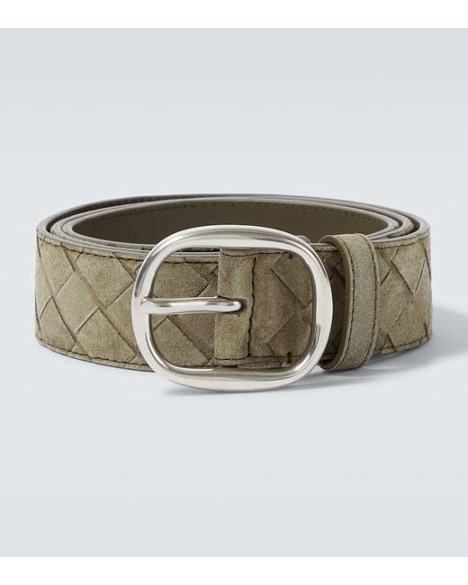 Ceinture En Daim Bottega Veneta pour homme en coloris Green