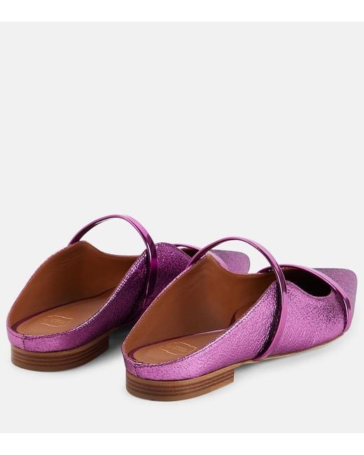 Malone Souliers Purple Maureen Lurex® Slippers