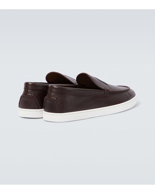 Mocassini Varsiboat di Christian Louboutin in White da Uomo