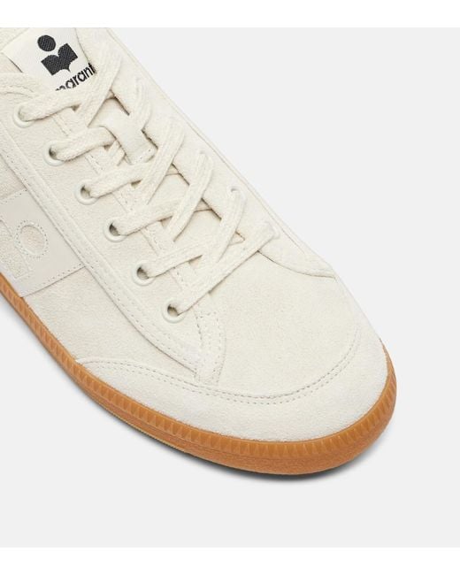 Isabel Marant White Klyce Suede Sneakers