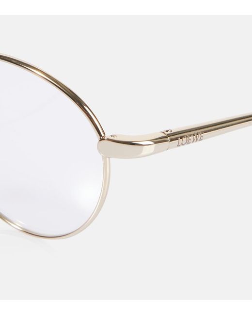 Loewe Metallic Schmale Runde Brille