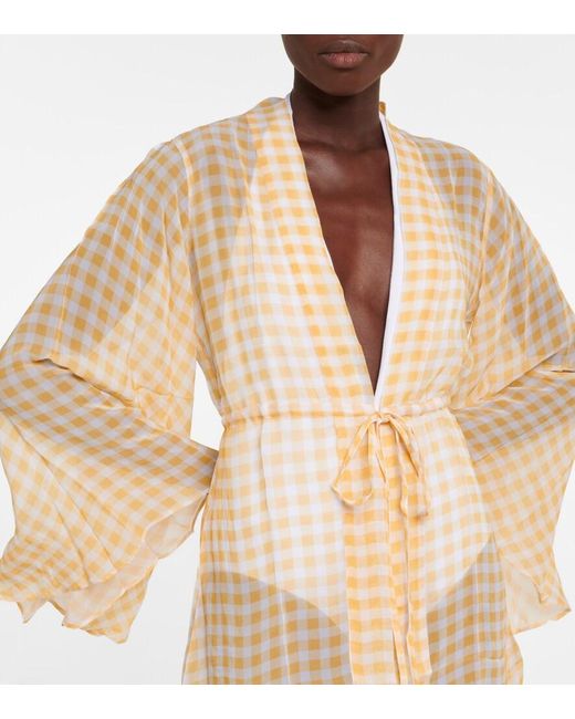 Alexandra Miro Multicolor Checked Minidress