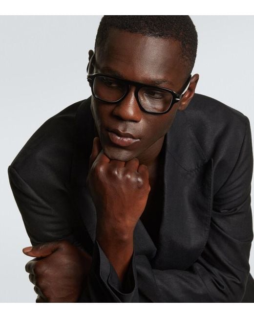Dior Brown Diorblacksuito A3I Flat-Top Glasses for men