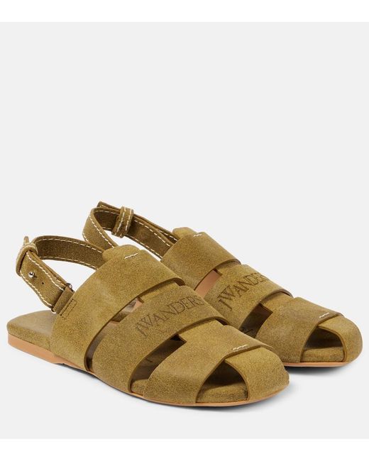 J.W. Anderson Brown Fisherman Leather Sandals