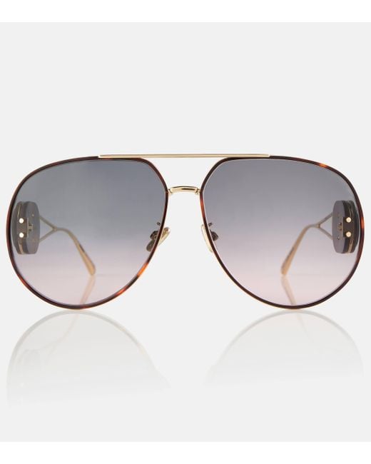 Dior Gray Diorbobby A1u Aviator Sunglasses