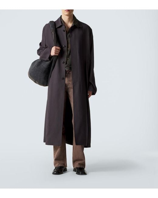 Our Legacy Purple Oversized Coat for men