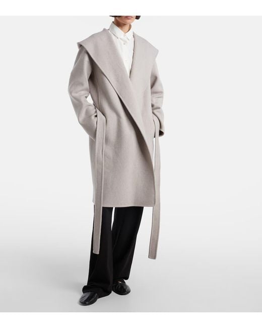 The Row Gray Mantel Cicero Aus Kaschmir