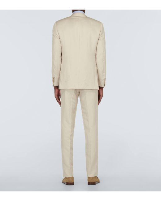 Canali Natural Linen And Silk Suit for men