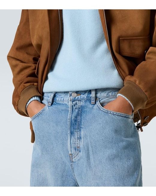 Jean Ample The Baggy A Taille Haute FRAME pour homme en coloris Blue