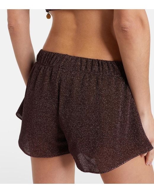 Oseree Brown Lumiere Shorts