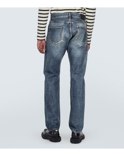 Undercover Blue Beaded Straight Jeans for men