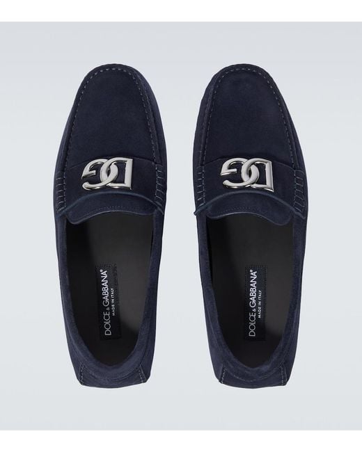 Dolce & Gabbana Blue Flat Shoes for men