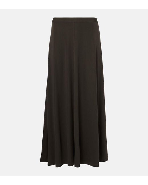 Totême  Black Jersey Maxi Skirt