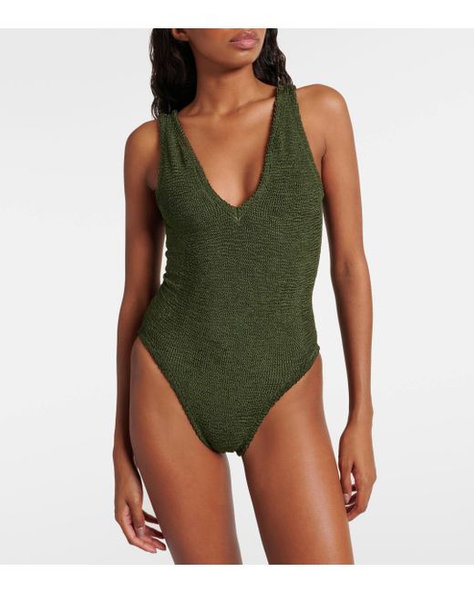 Hunza G Green Sadie Swimsuit