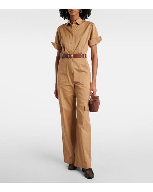 Max Mara Brown Raffia-Effect Penny Loafers
