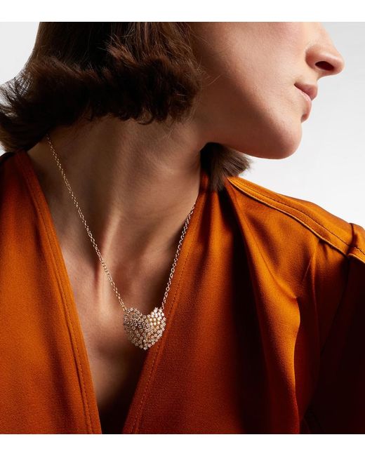 Sydney Evan Metallic Large 14Kt Pendant Necklace With Diamonds