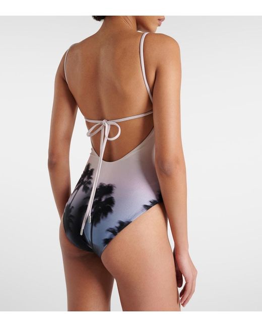 Jonathan Simkhai White Elenora Printed Swimsuit