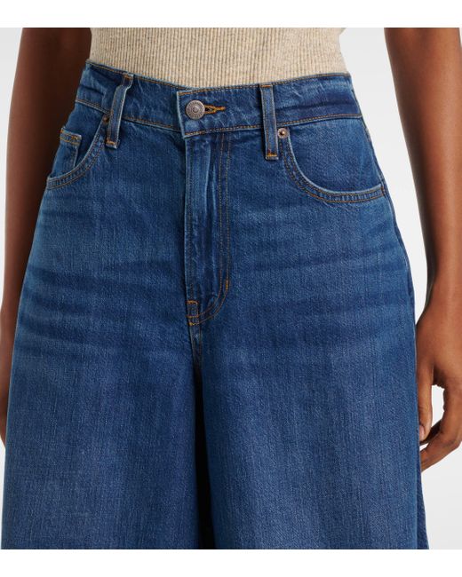 Veronica Beard Blue Haizley Wide-leg Jeans