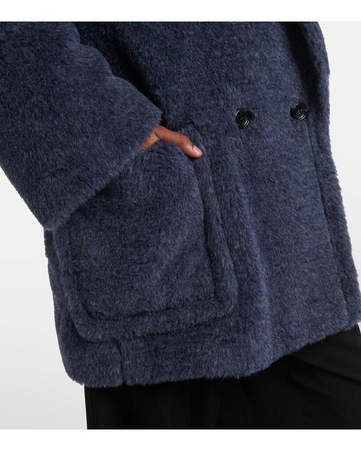 Cappotto Teddy Bear Icon di Max Mara in Blue