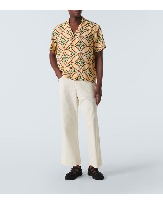 Camisa De Bolos Greer Estampada Bode de hombre de color Metallic