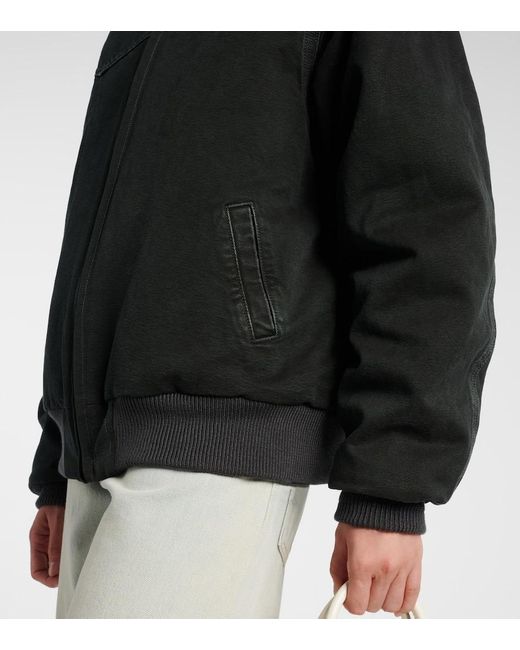 Maison Margiela Black Cotton Bomber Jacket