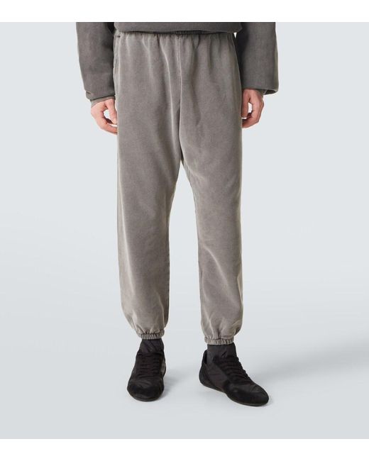 Acne Gray Faded Cotton Sweatpants for men