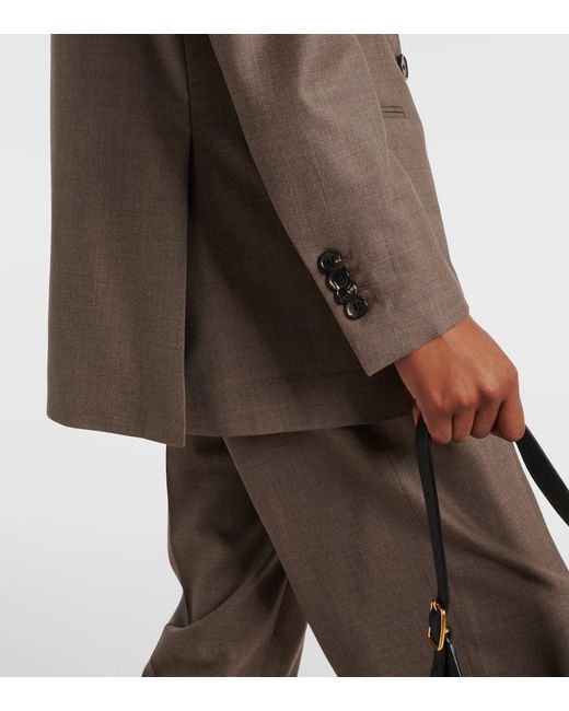 Loro Piana Brown Aurora Virgin Wool Blazer