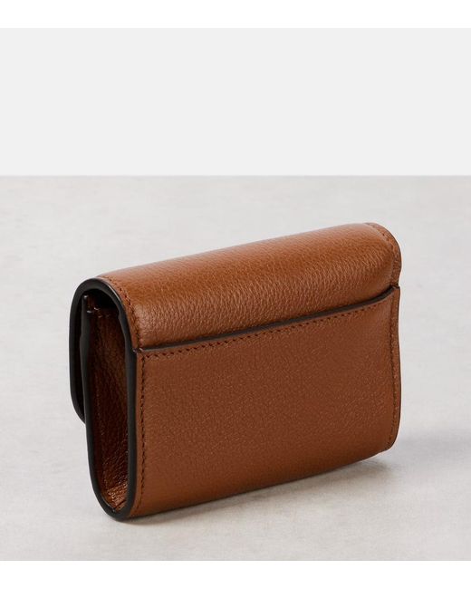 Gucci Brown Softbit Leather Card Case