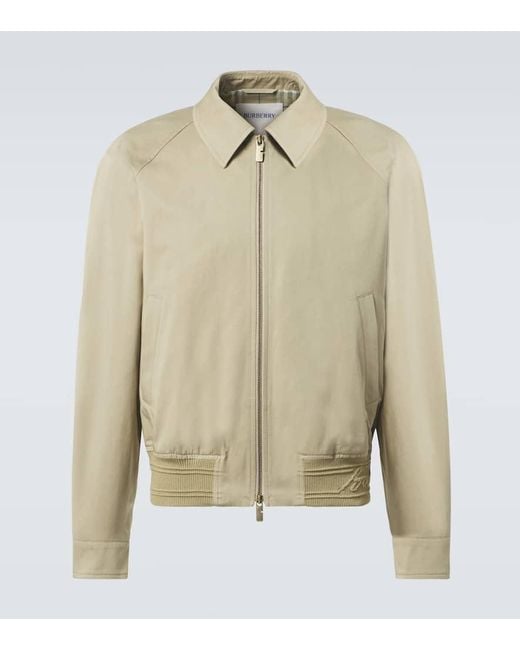 Burberry Natural Cotton Twill Blouson for men
