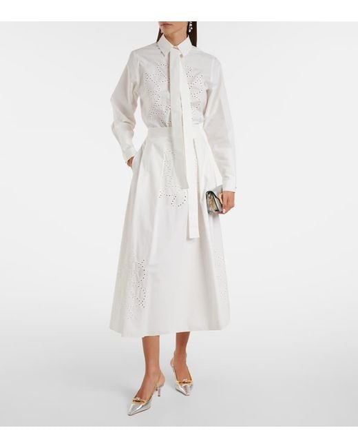 Elie Saab White Cotton Shirt