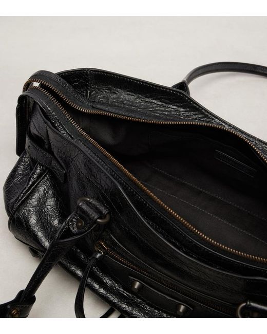 Balenciaga Black Schultertasche Le City East-West Medium