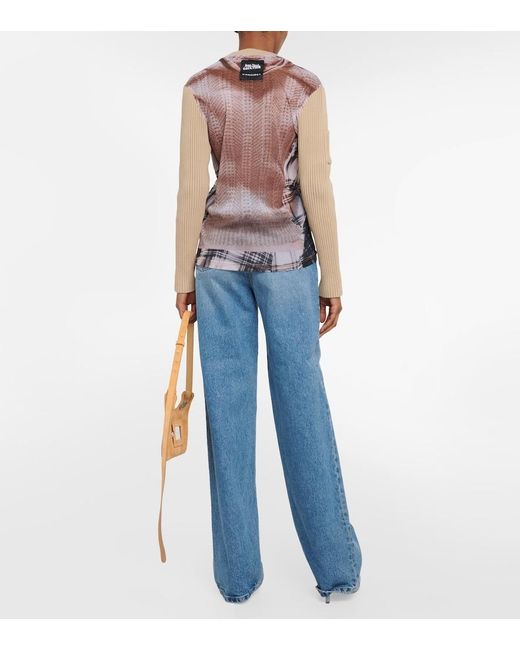 Y. Project Natural X Jean Paul Gaultier Trompe L'Oeil Top